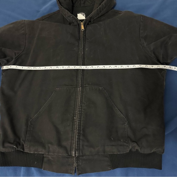 Vintage like Carhartt J140 BLK Distressed Faded Workwear Men Jacket Size XL - Picture 8 of 11